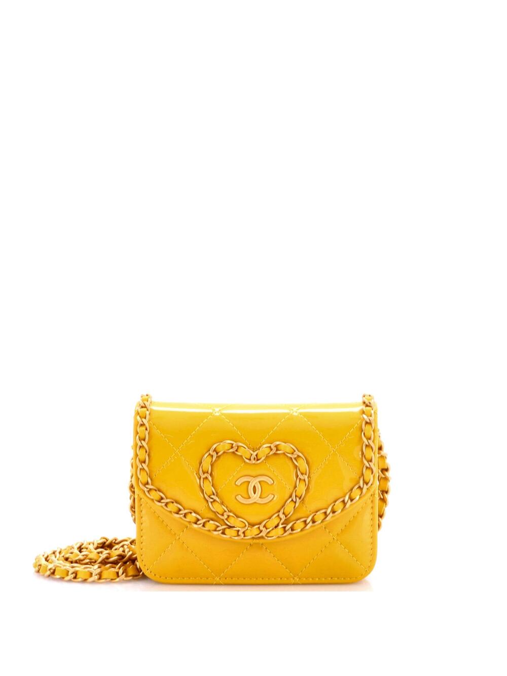 Chanel Heart Chain Flap Bag Quilted #306993C27B